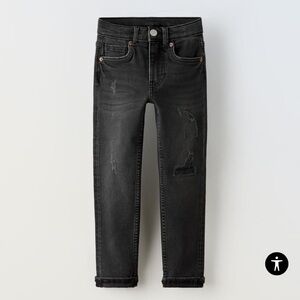 Zara Women’s black distressed jean size 10